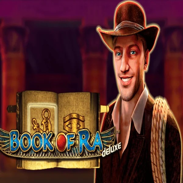 Book of Ra Deluxe game by Novomatic – logo hosted on Wild Robin Casino