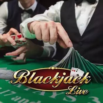 Live Blackjack logo by Evolution at Wild Robin Casino